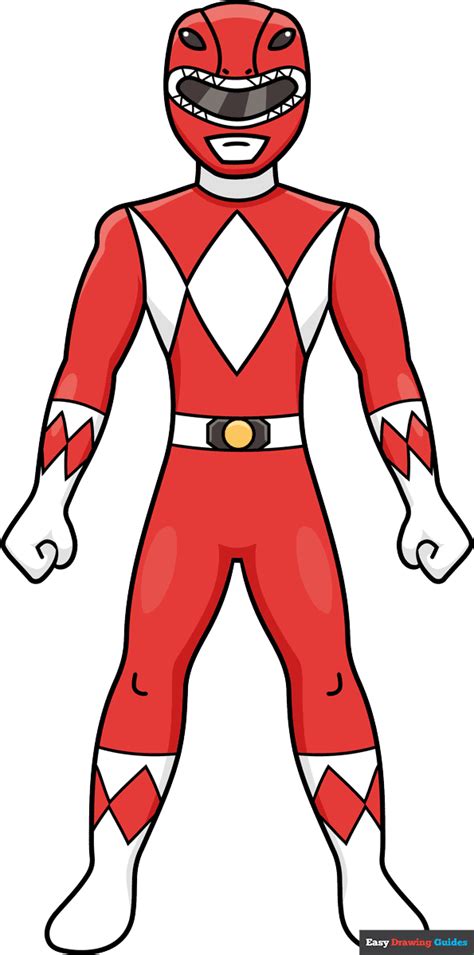 scout ranger drawing easy|How to Draw a Power Ranger for Beginners .